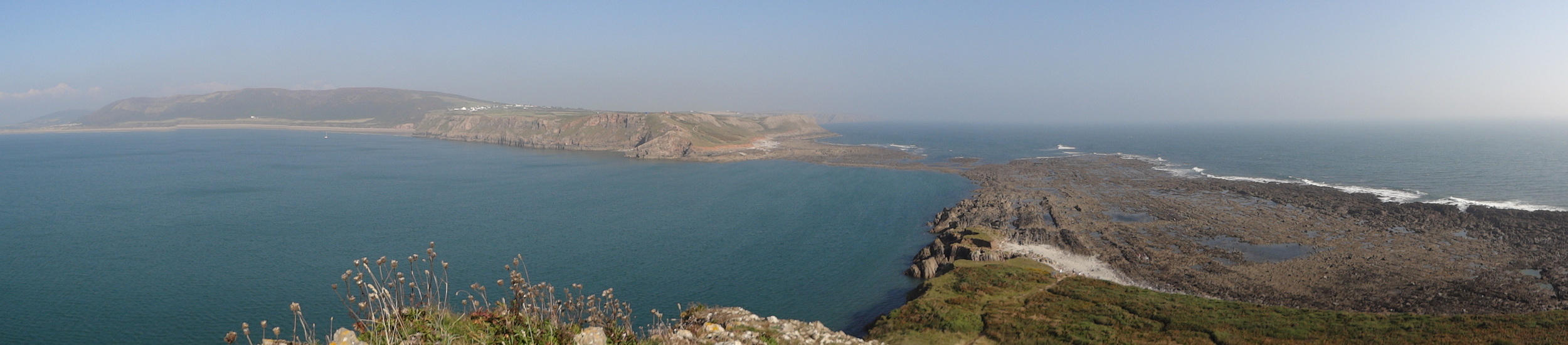 Standing on top of the hill, it was awfully windy up here!