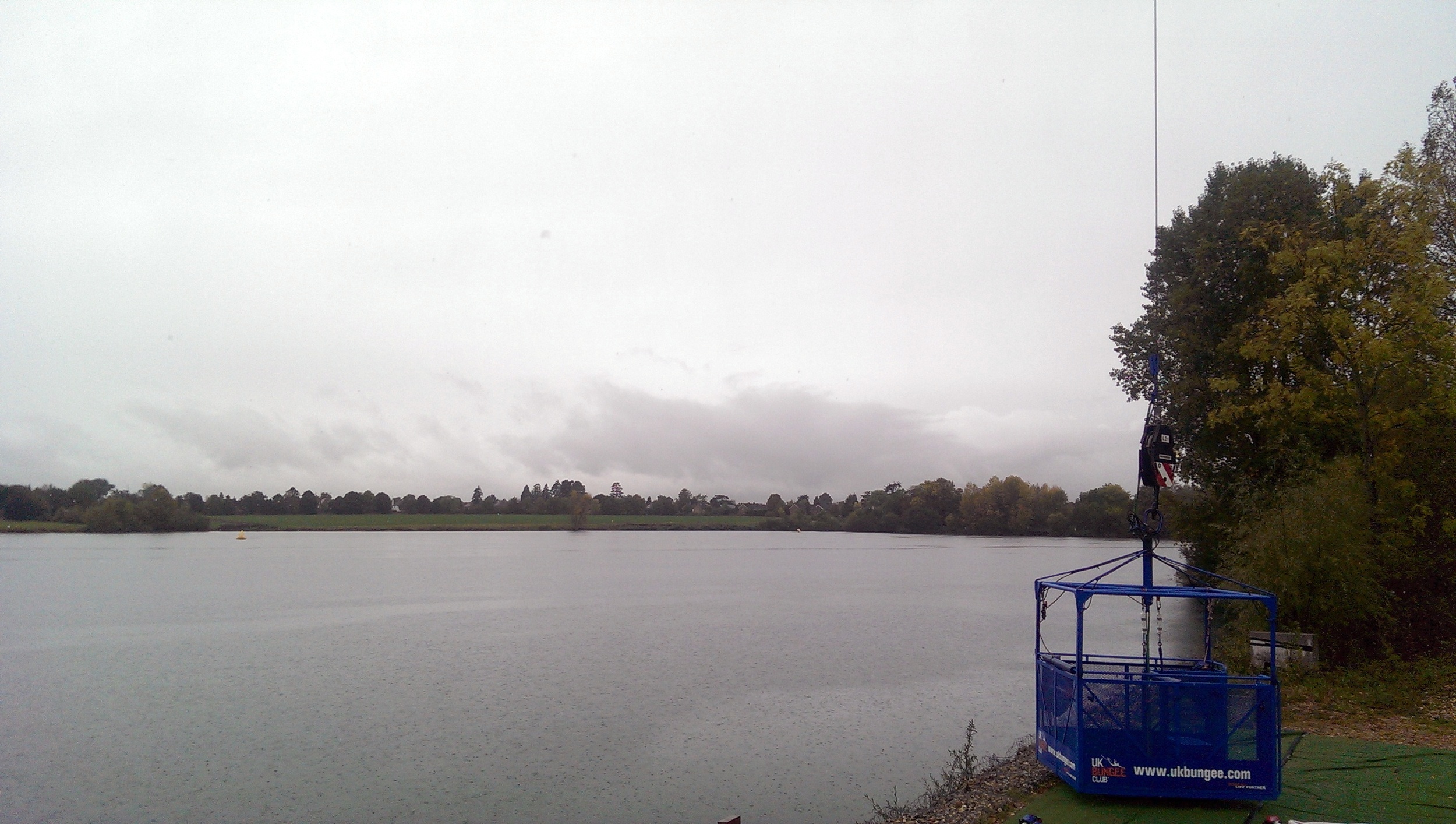 A nice view, horrid weather.