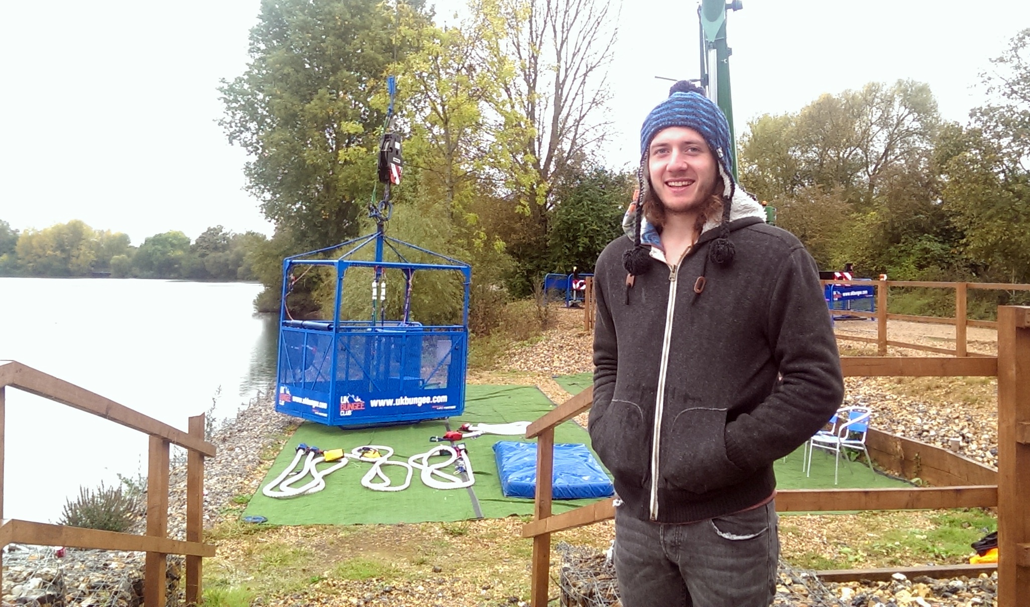 Taran looking a bit more happy about the jump..