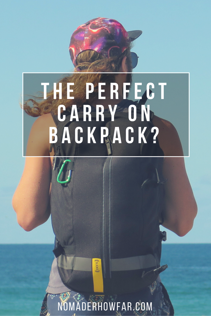 This is the 'Slicks Trip', a multi-functional and dynamic day-pack hybrid, which comes with a multi-section packing cube, plus a toiletry bag, and something less common in day-packs, a shirt protector. It also has a waterproof cover hidden in the si…