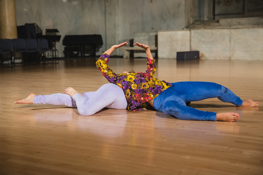 Ayano Elson and Katie Dean at Movement Research at Judson Memorial Church, 11/5/2018; Photo: David Gonsier