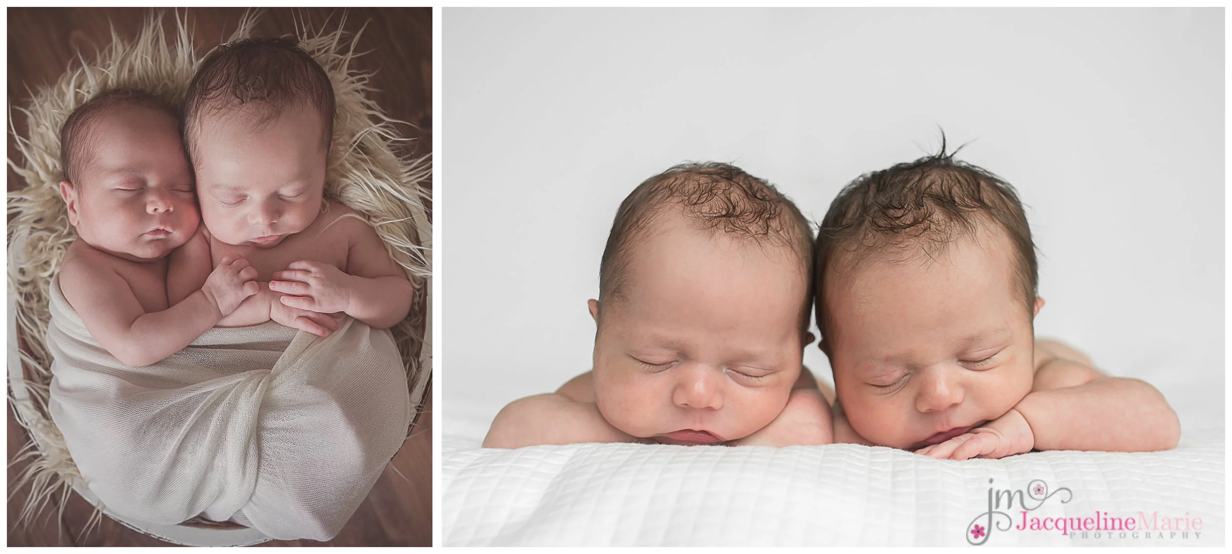 Newborn twin session | Columbus Ohio newborn photographer | Jacqueline Marie Photography LLC