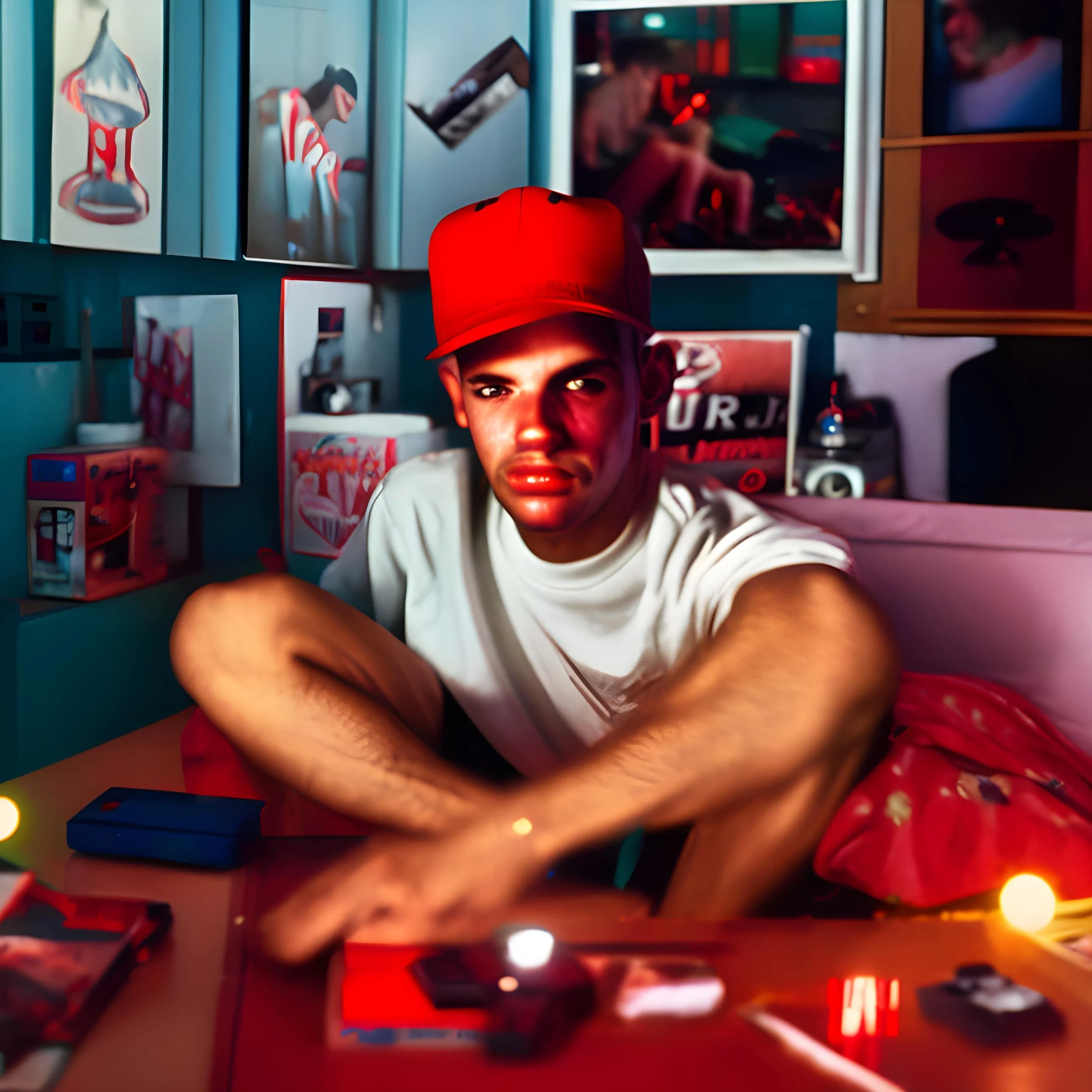 hd-8k-high-resolution-realistic-and-detailed-photo-of-a-guy-with-a-red-baseball-cap-in-his-room-play-465254354.jpg