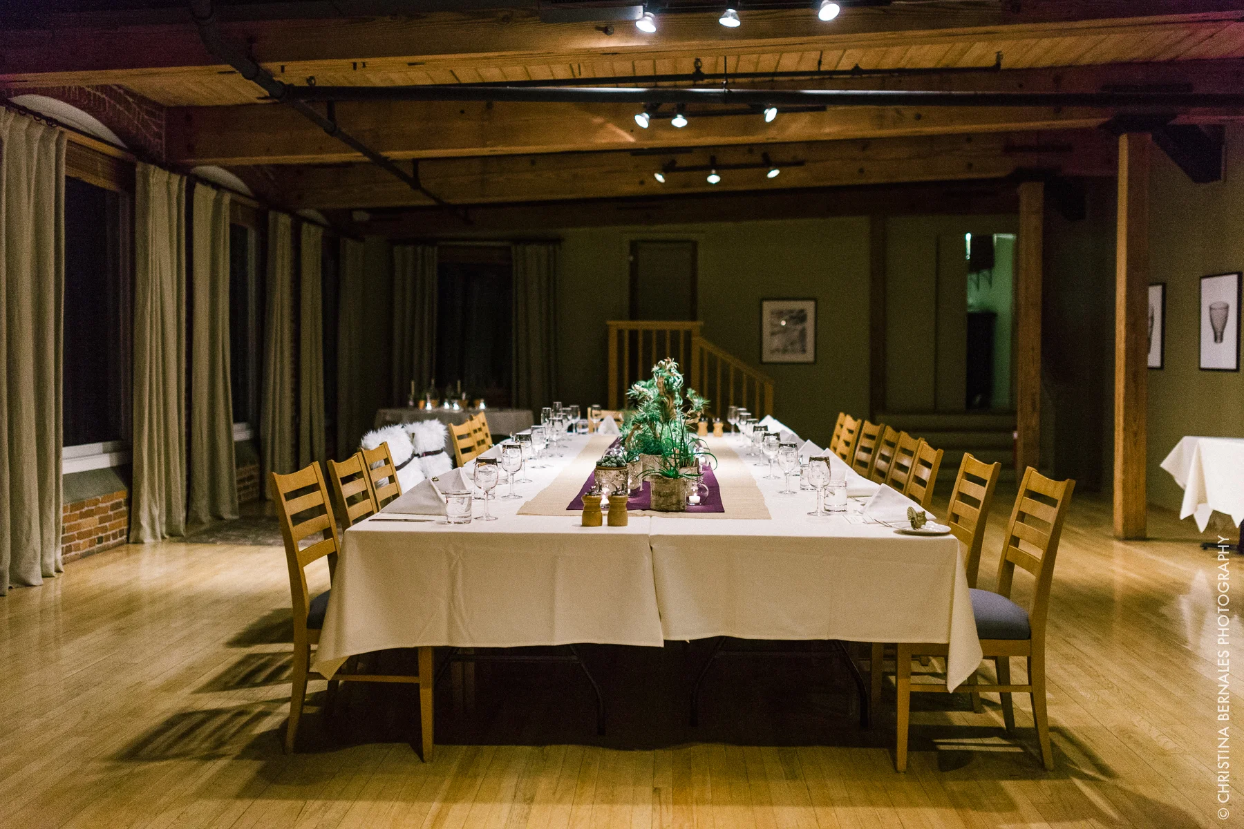 Nectar & Root Floral Designs_Vermont Wedding Flowers_January Wedding_ Simon Pearce Restaurant_ Quechee VT_ succulents anemones wintery amaryllis blackberries_Liza 13.jpg