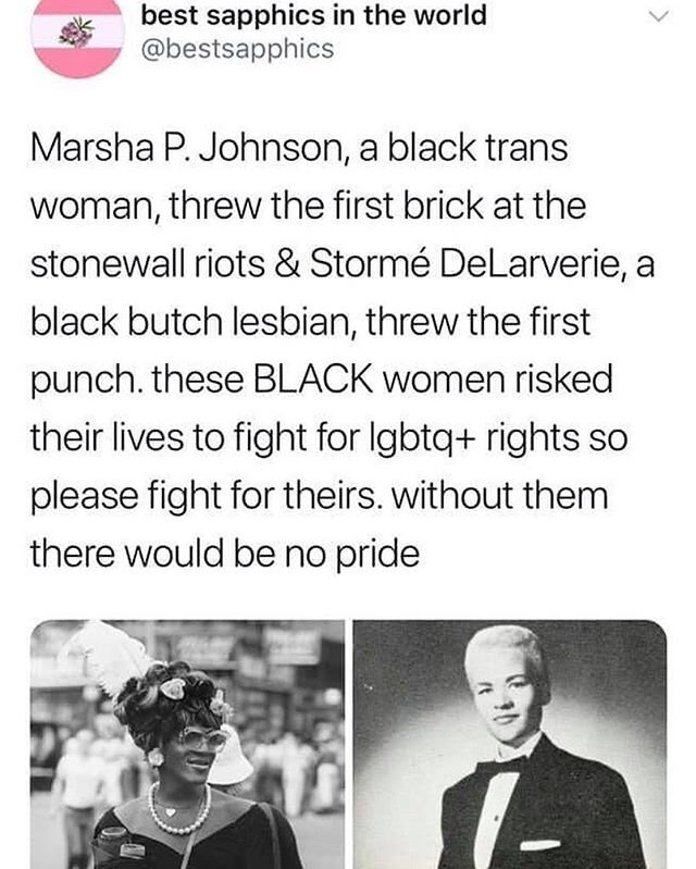 #blacklivesmatter #pride #thefirstpridewasariot #allblacklivesmatter