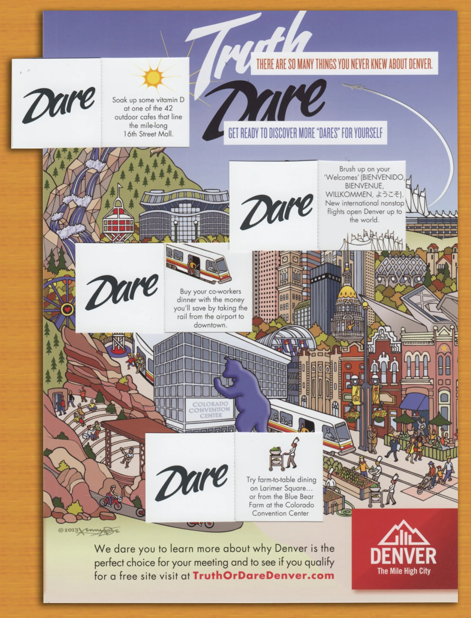 Visit Denver Advertising Insert for Meeting Planner Magazine