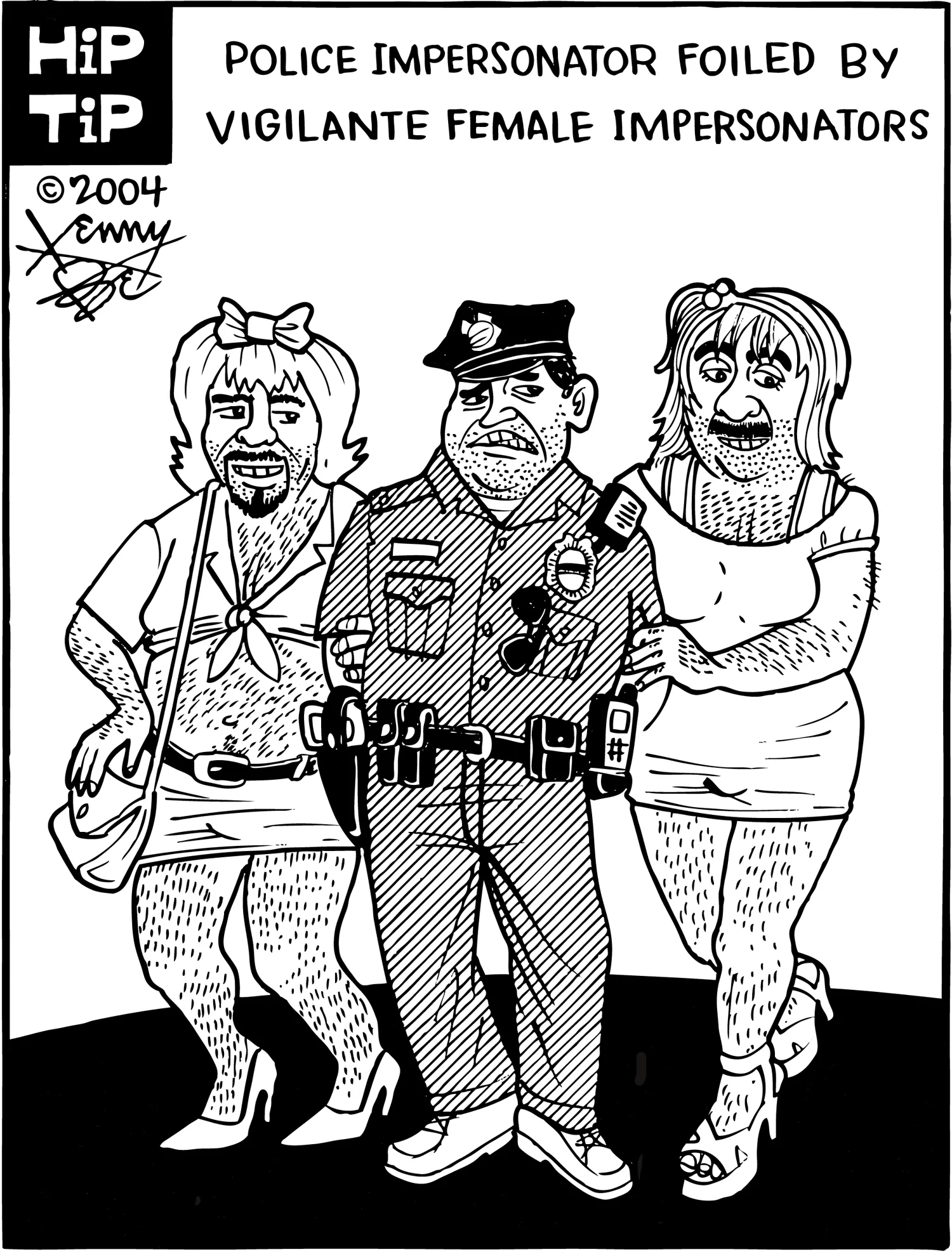 Police Impersonator foiled by Female Impersonators
