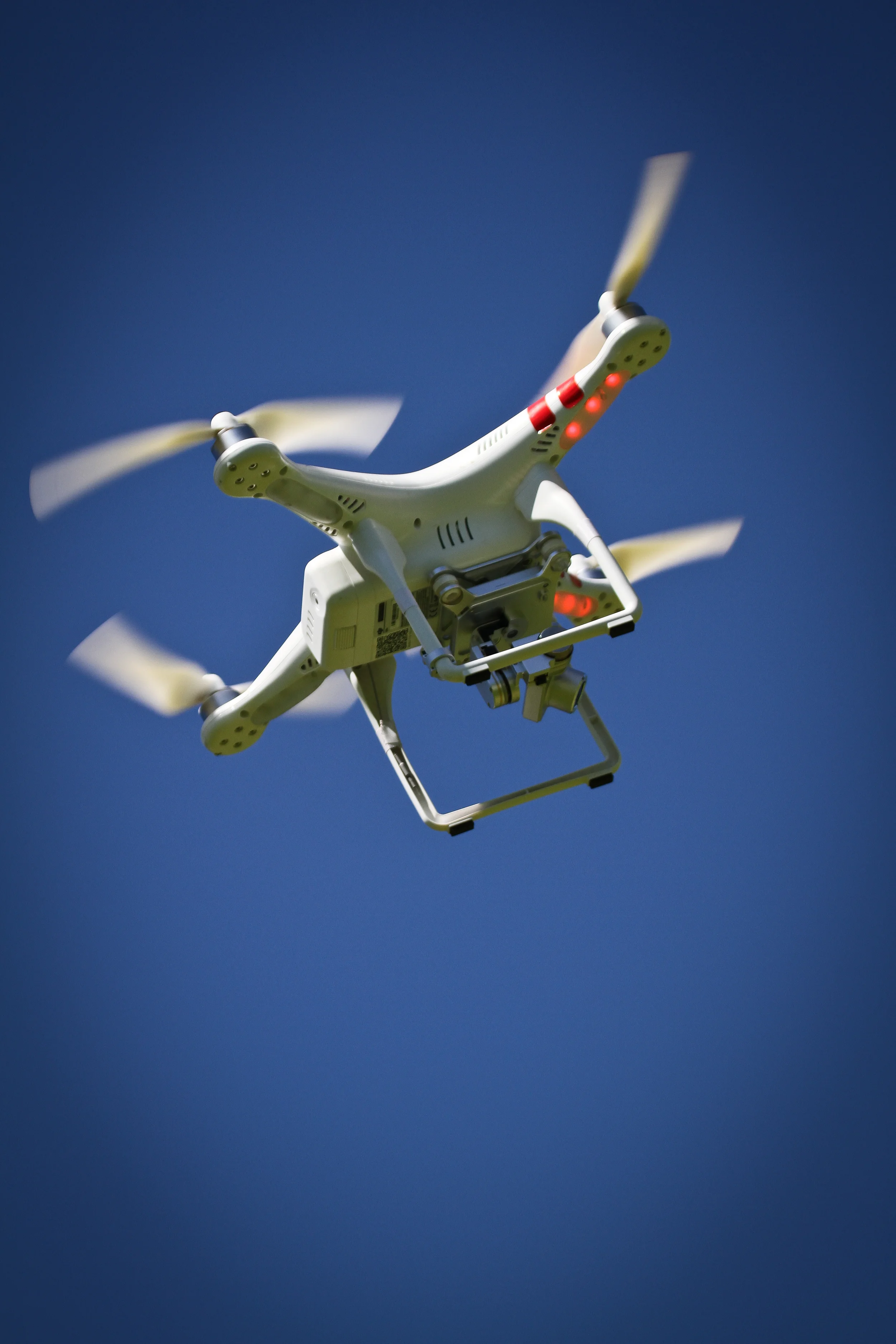 The drone at work
