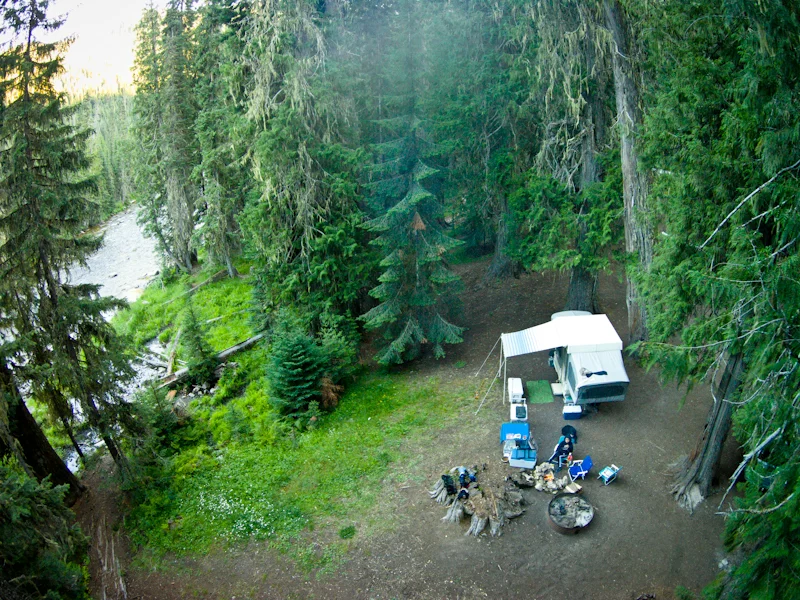 Campsite on the North Fork of the Clearwater