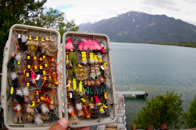 The right flies for fishing this part of Chile.