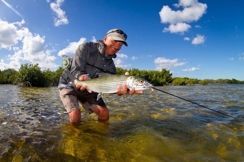 Great Bonefish from one of the inside lagoons.