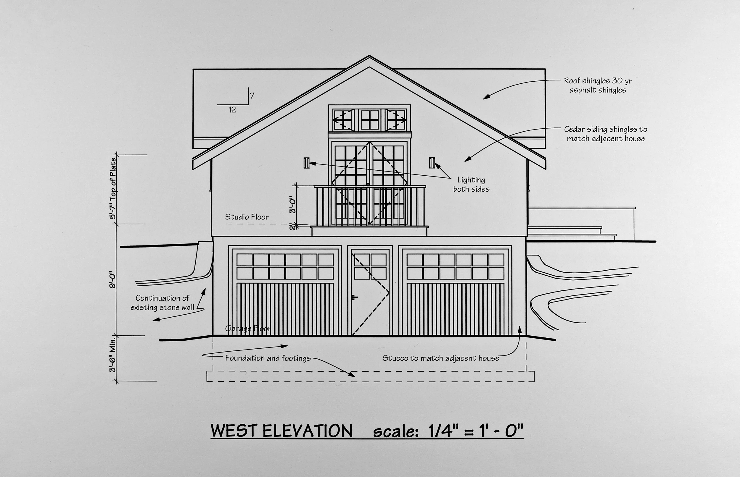 Garage Entrance with People Door