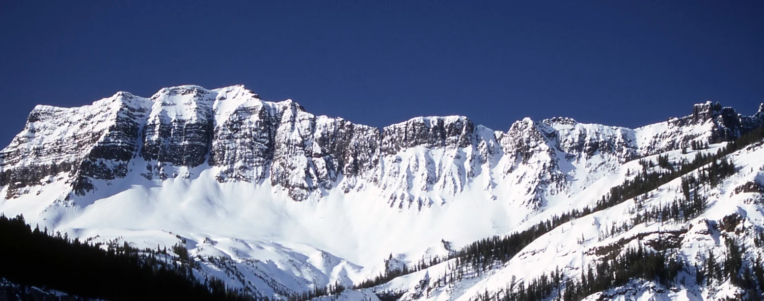  Amphitheater Mountains with snow from Silver Gate, Montana
Jim Peaco
April 1994 