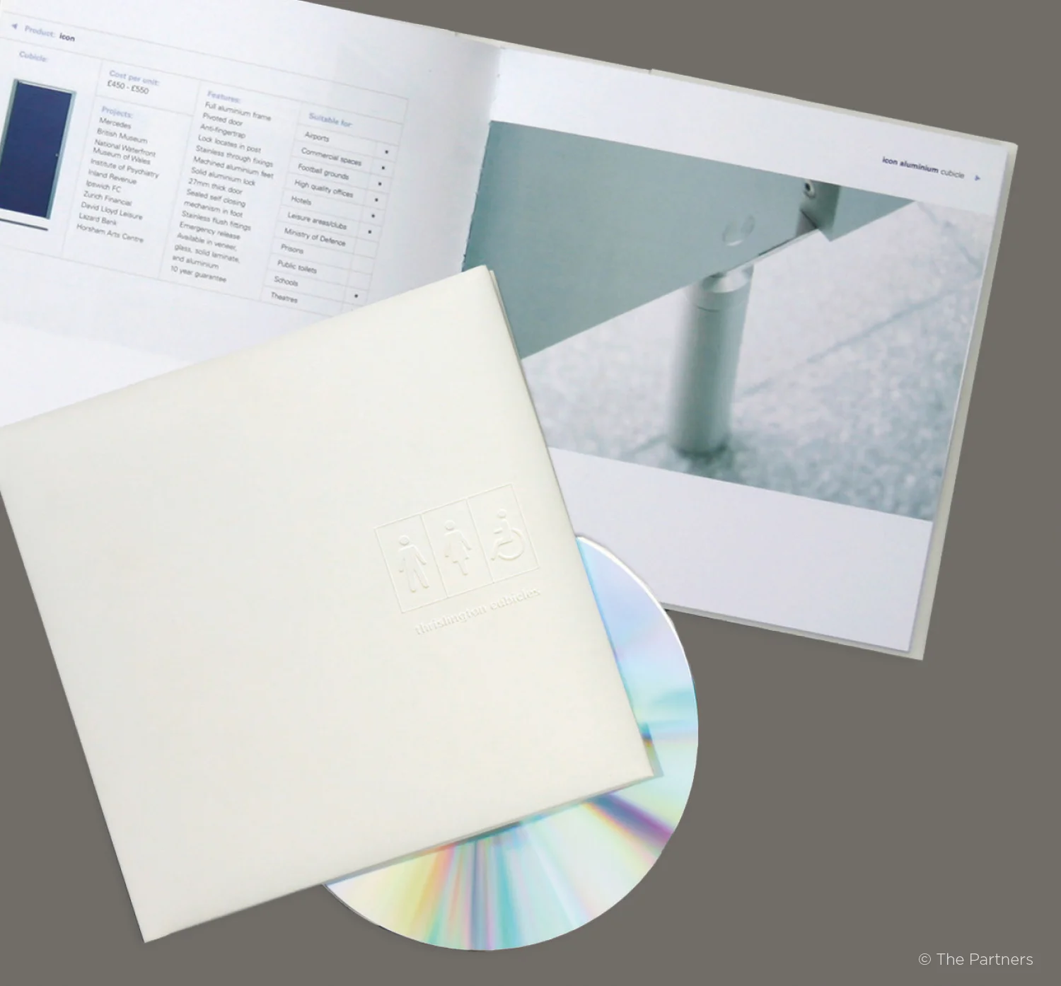 Mini-brochure – Formerly an A4 boxed set of product brochures and full specs. All the technical information went onto CD saving a fortune in production and postage, and inspiring a limited edition ‘White Album’ of products.