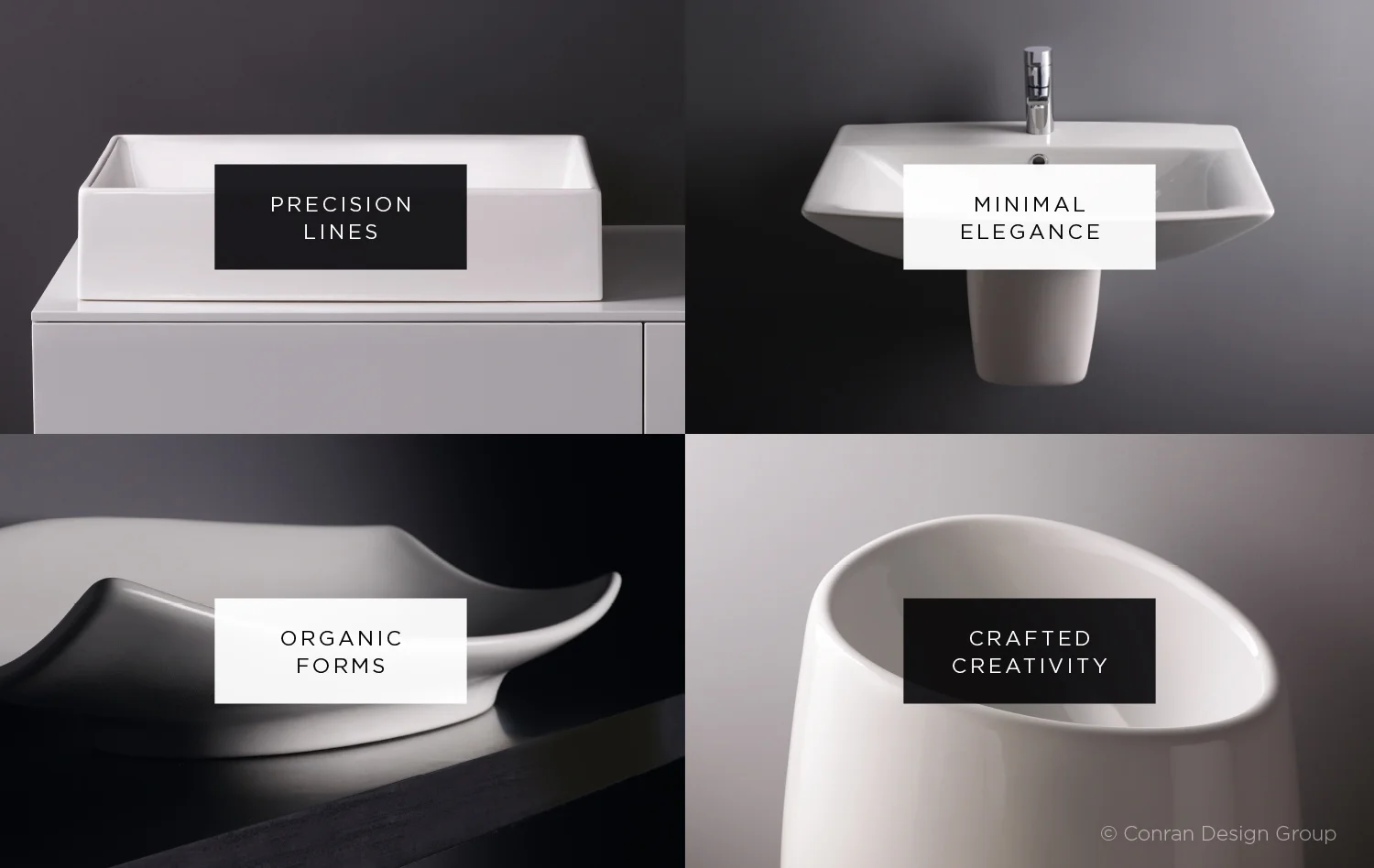 We created 4 product categories to structure Sottini's collection, organised by stylistic qualities