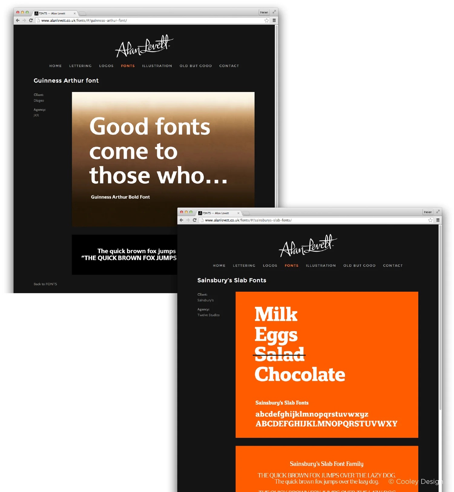 Witty ideas (when appropriate) to show the work