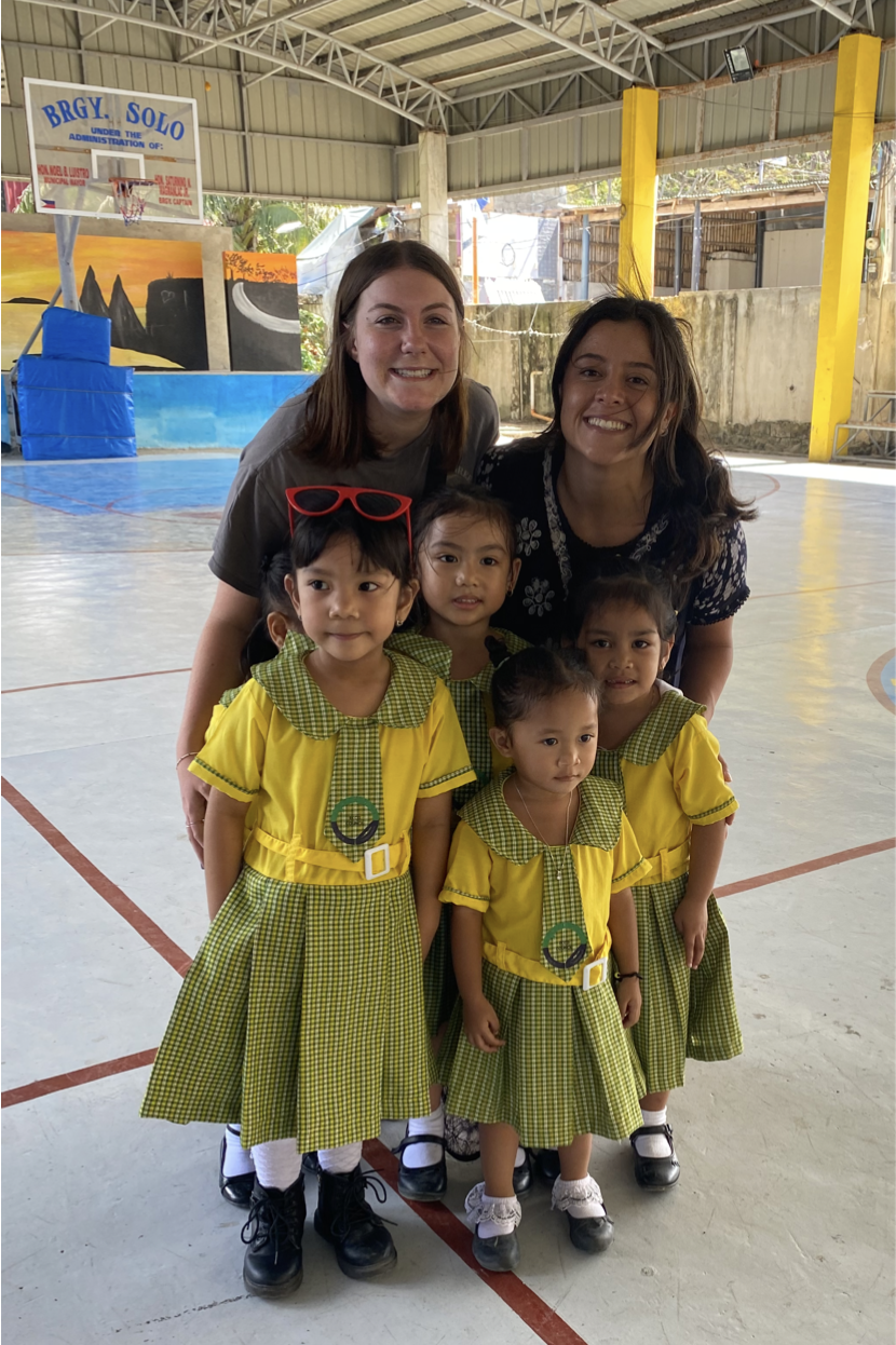  Spending time with school girls in the Philippines 