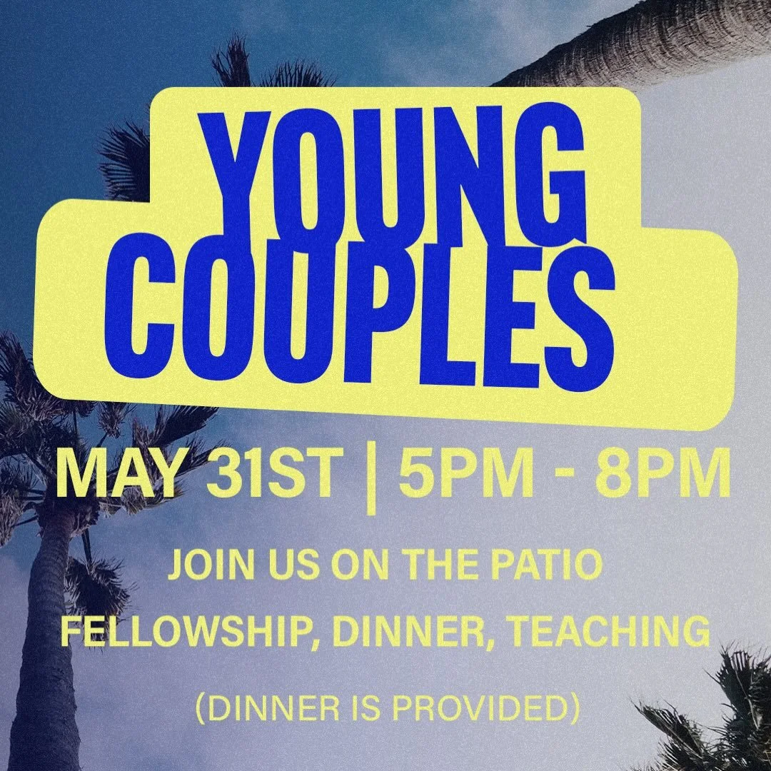 Whether you&rsquo;re seriously dating, engaged, or married, this night is for you! Join us May 31st for an evening of fellowship, encouragement, and growing together in Christ. Let us know you&rsquo;re coming, link in the bio!
