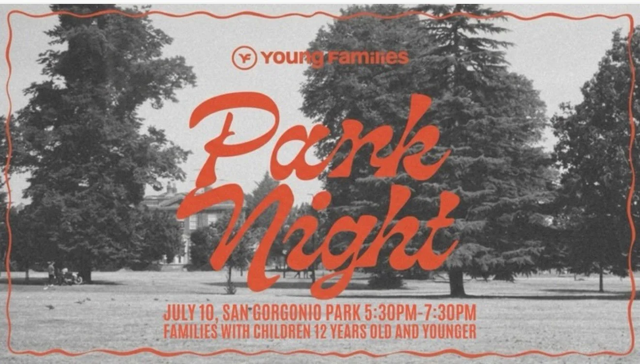 Join us this Friday for Young Families Park night! 5:30 San Gorgonio, hope to see your family there🙌 @calvarysouthoc