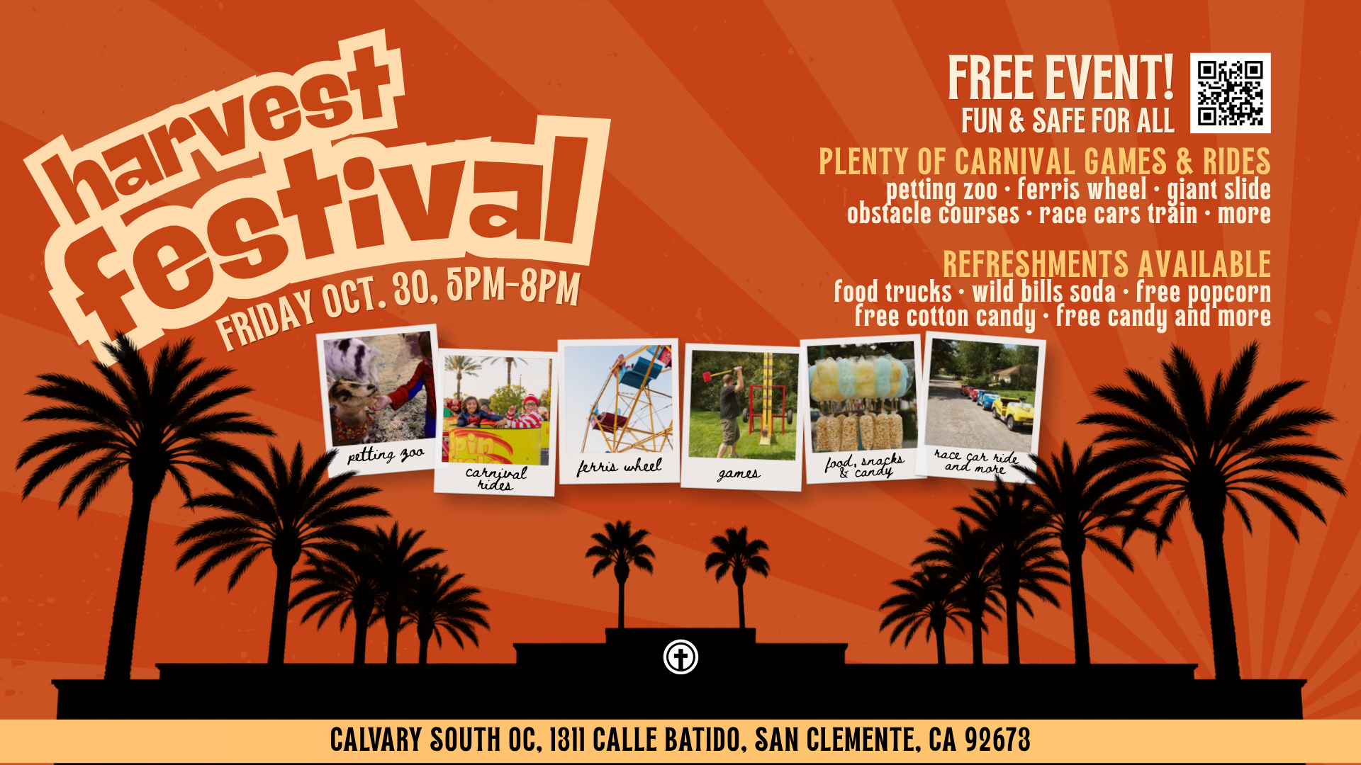 Harvest festival in San Clemente on October 30, 2026