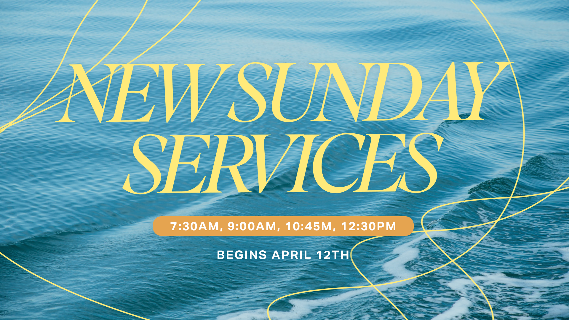SUNDAY Services starting April 12