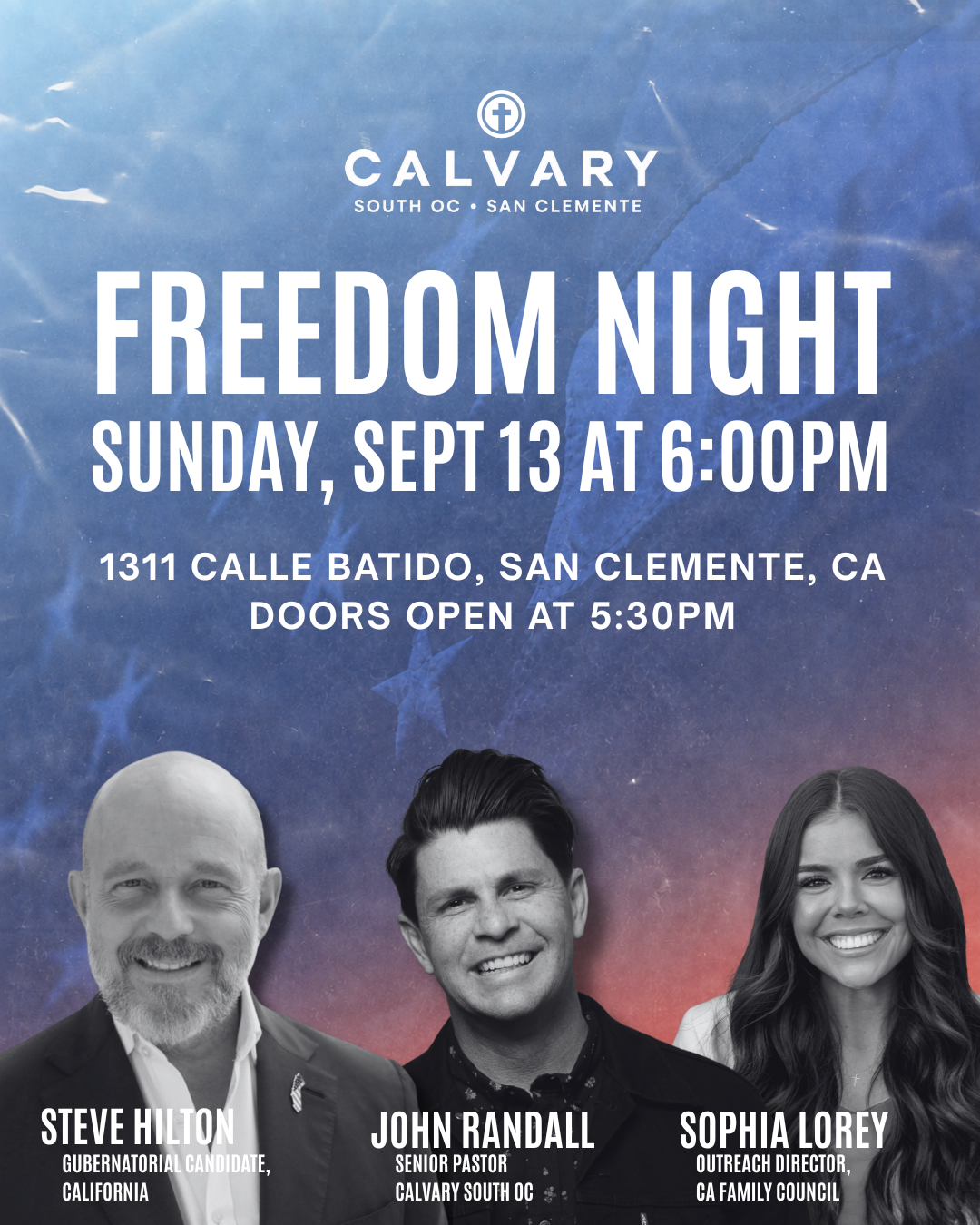 freedom night with steve hilton john randall and sophia lorey