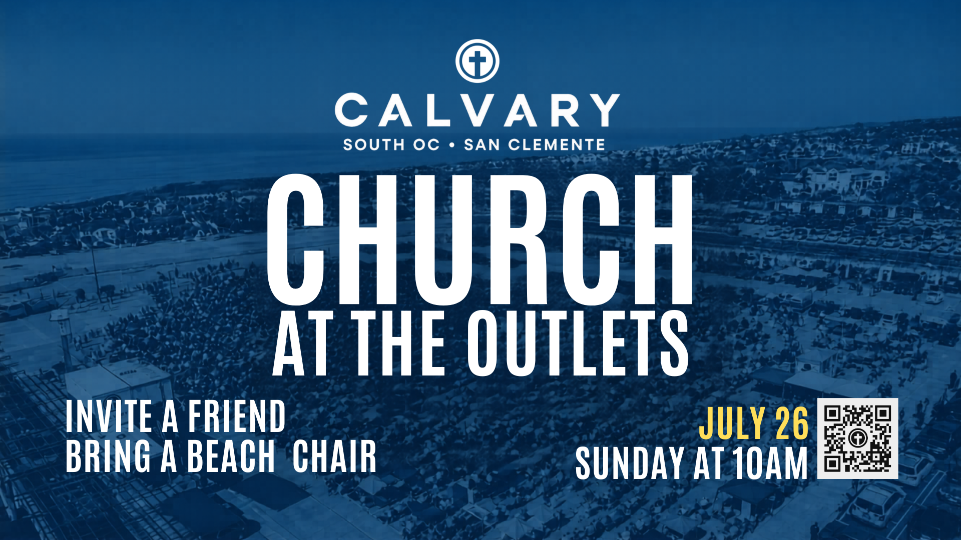 Church service at the Outlets at San Clemente on Sunday July 26 at 10:00am