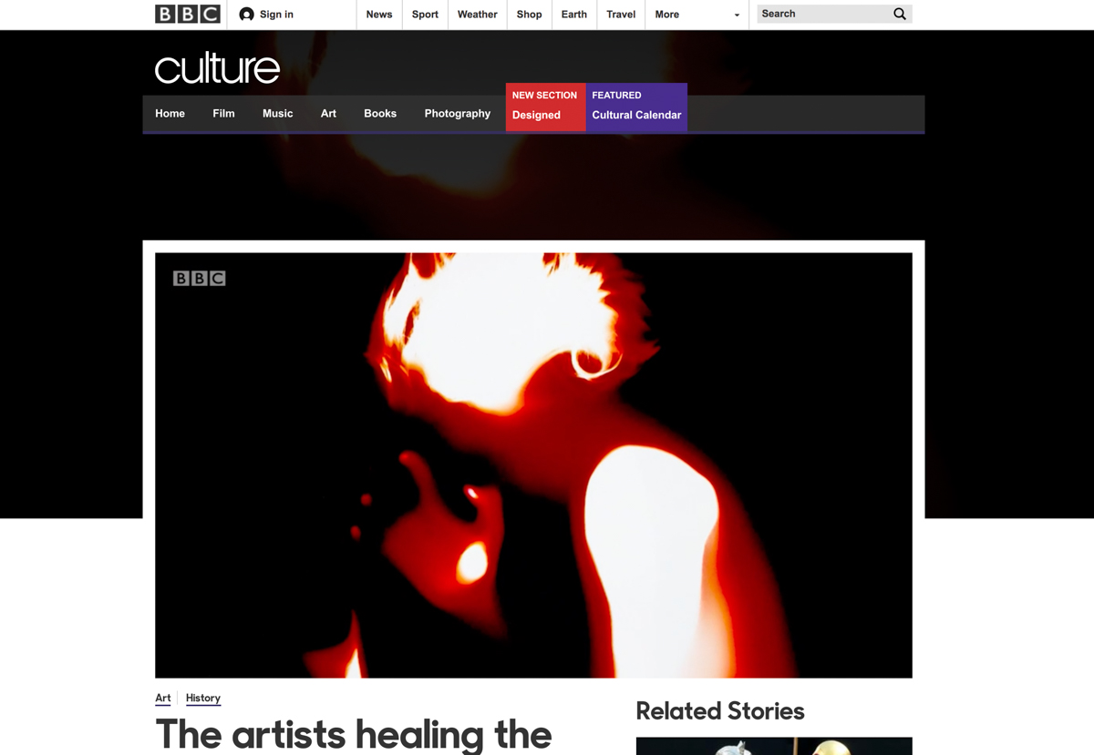 The news/documentary was aired worldwide on 02/08/2018 http://www.bbc.com/culture/story/20180202-the-artists-healing-the-wounds-of-hiroshima