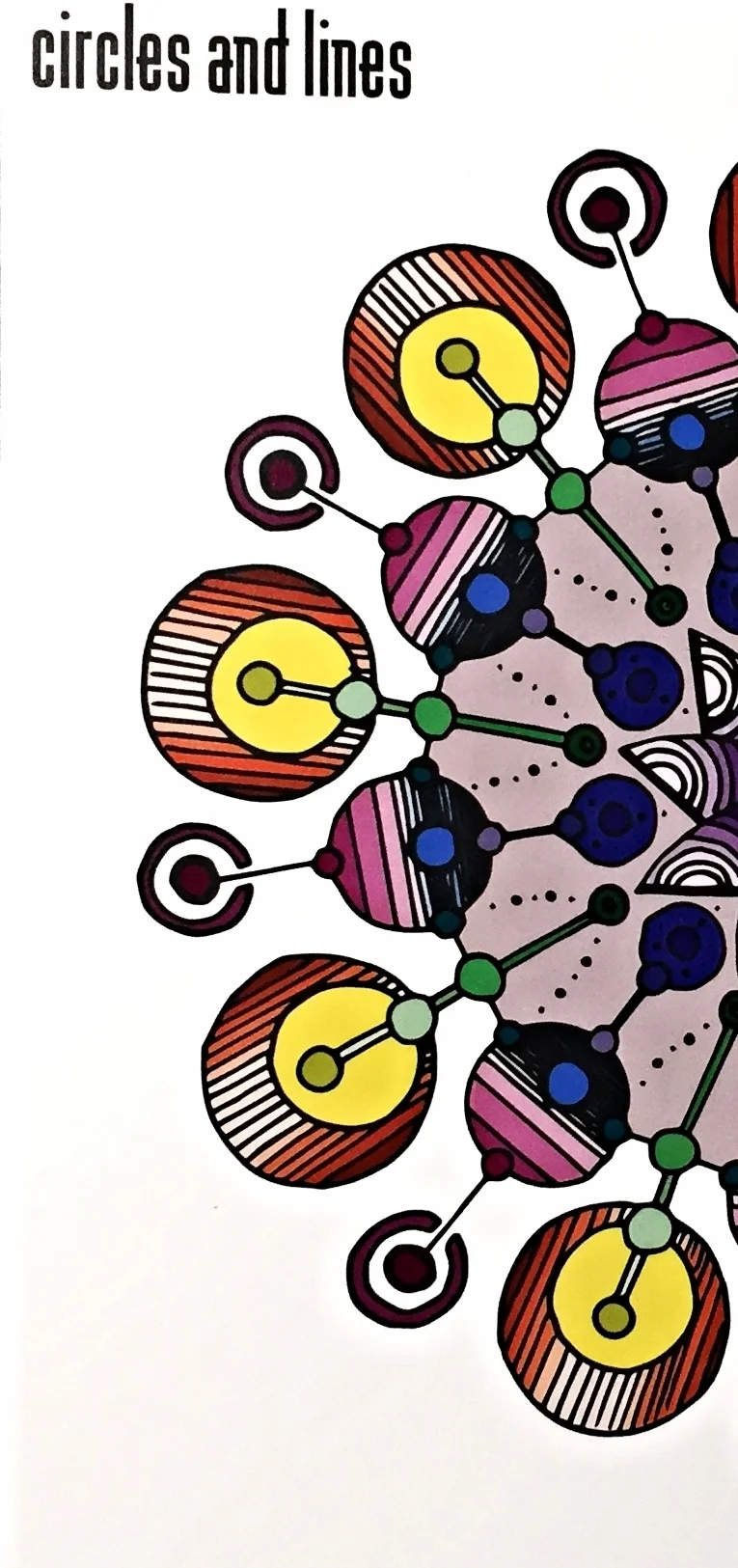 circles and lines coloring book