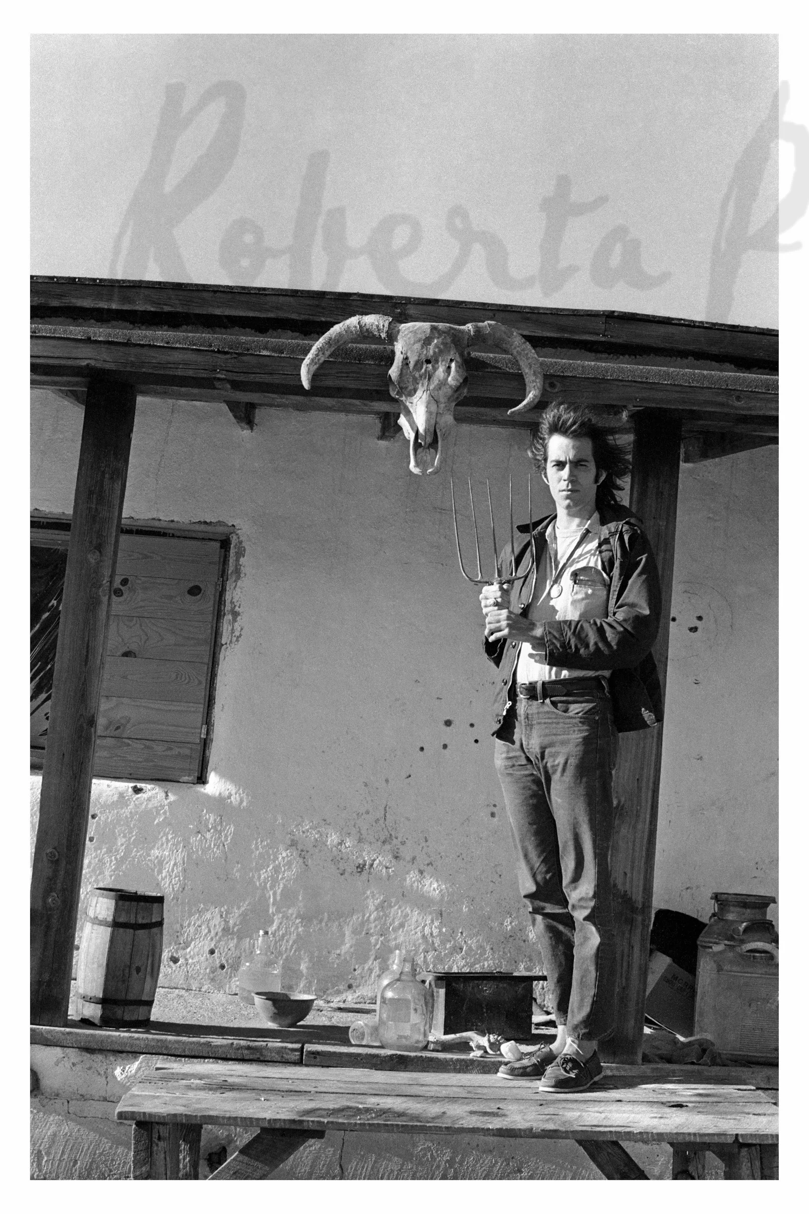 16-David and Skull at Hog Farm, Penasco, New Mexico, Winter 1970..jpg