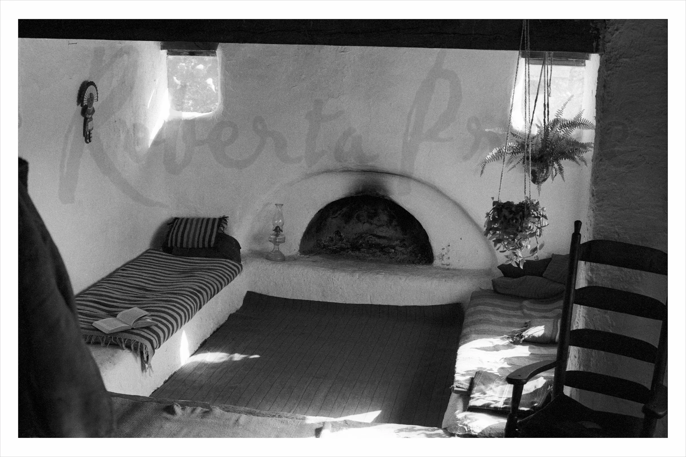 22-Interior of Steve and Pat's Adobe at Libre, Huerfano Valley, Colorado, Winter 1971.jpg