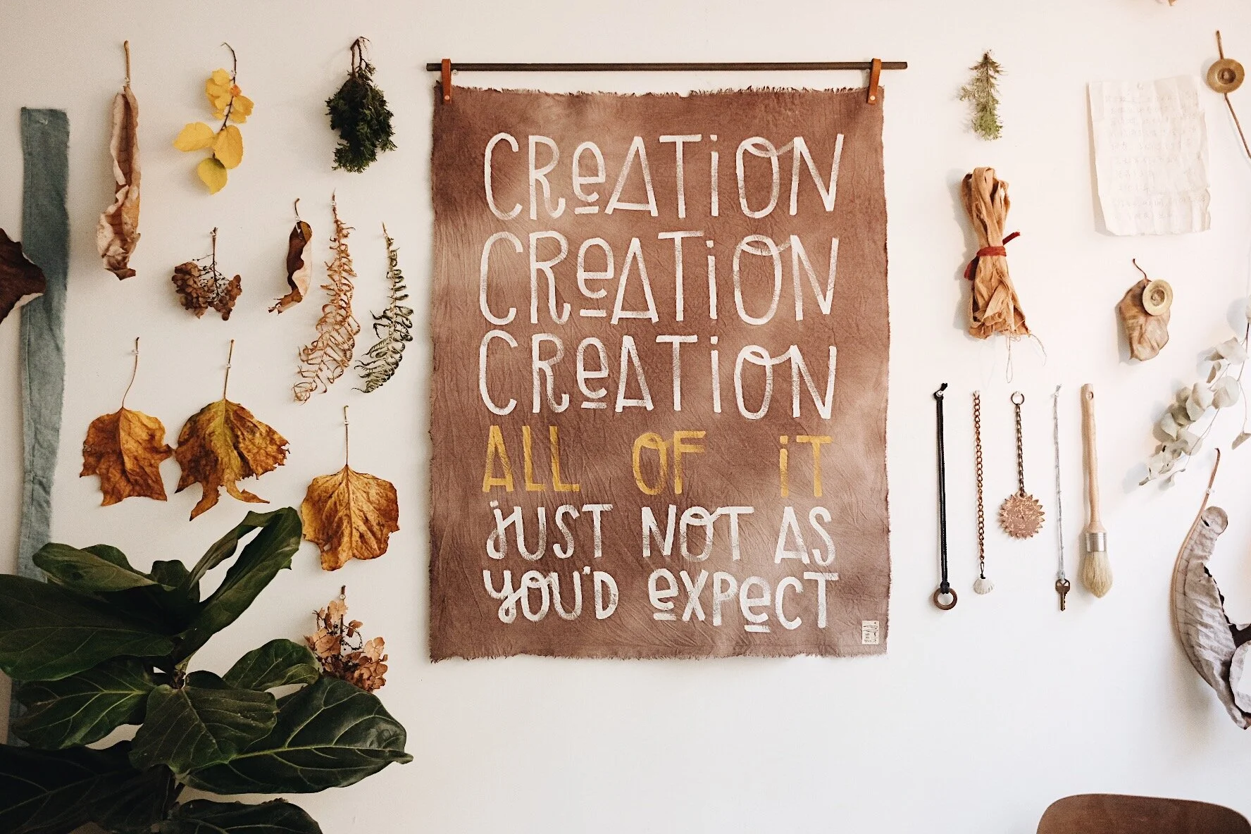 Creation Creation Creåååtion (Lilac) ::: Canvas Banner