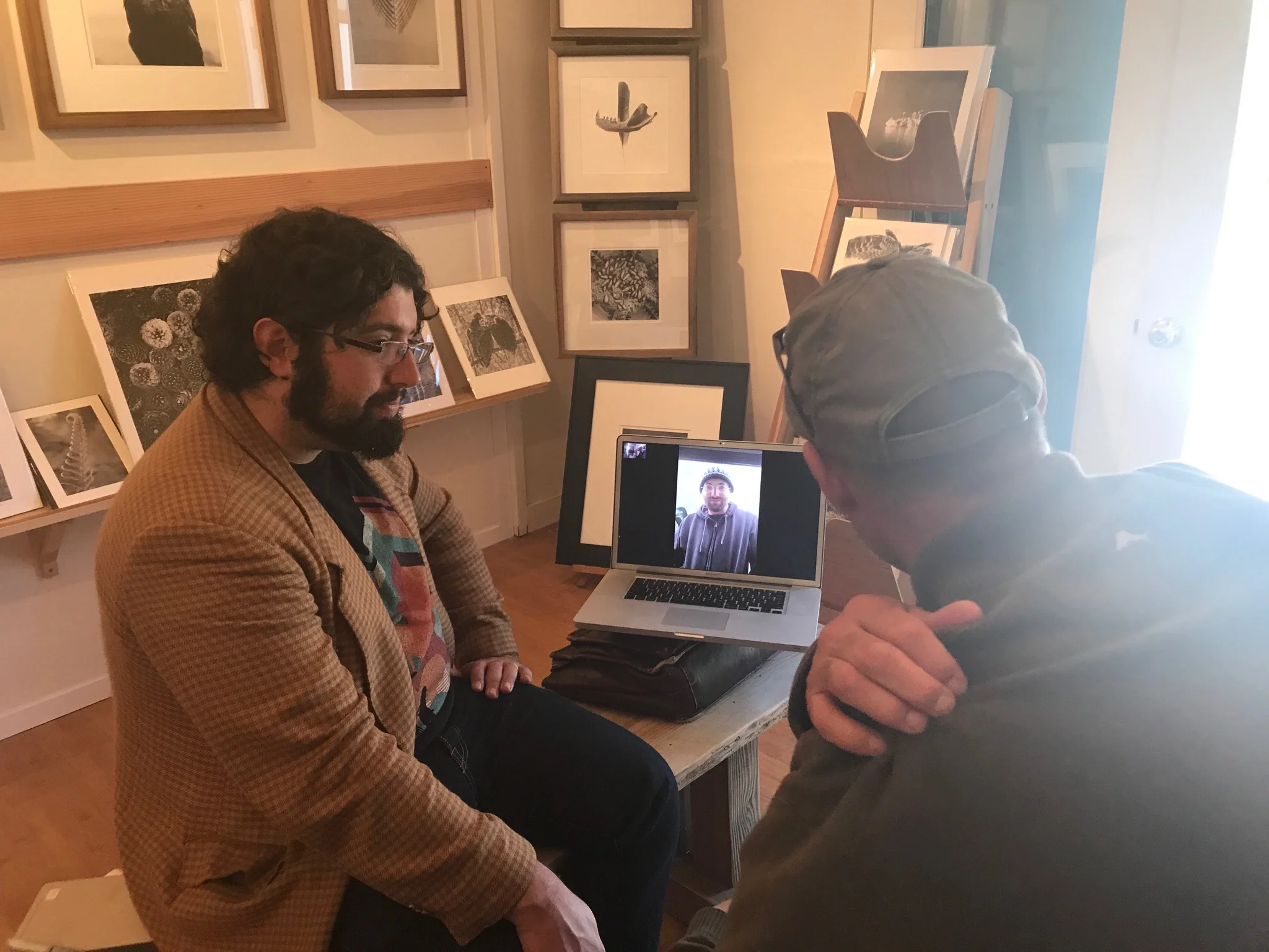 Hal & Todd conferencing with Josh Michaels, discussing the history of Sundial, and 24 Hour Wallpaper