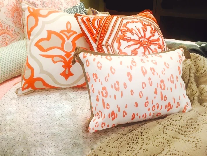 Orange pillows