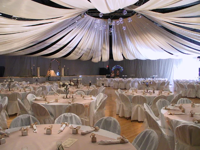 The Armory tent all setup and looking beautiful