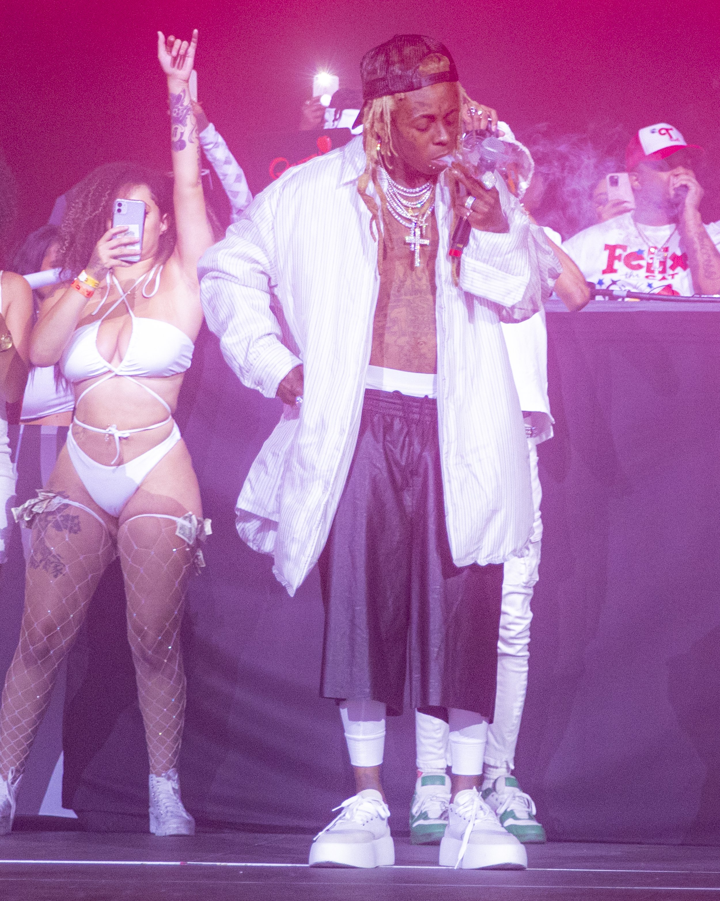 Lil Wayne and Von Miller -  The 18th Annual All White Attire Party -  PHOTO BY Mowgli Miles of Interracial Frineds-72.JPG