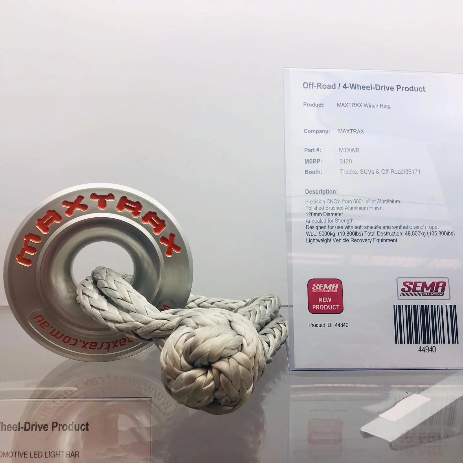 The MAXTRAX Winch Ring received a highly contested SEMA Global Media and Product Award