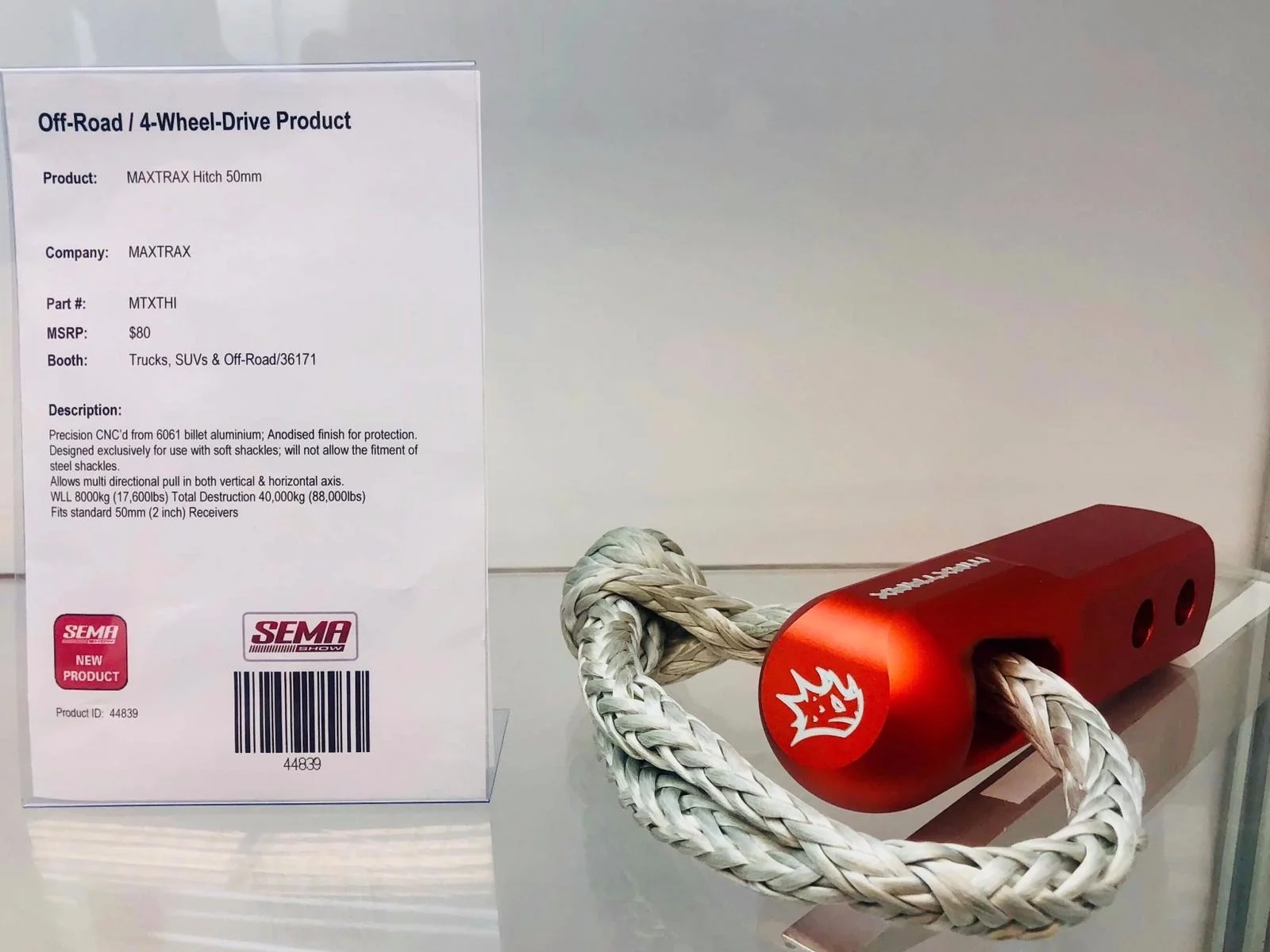 MAXTRAX Hitch launched at SEMA 2018 and won the SEMA Global Media and Product Award