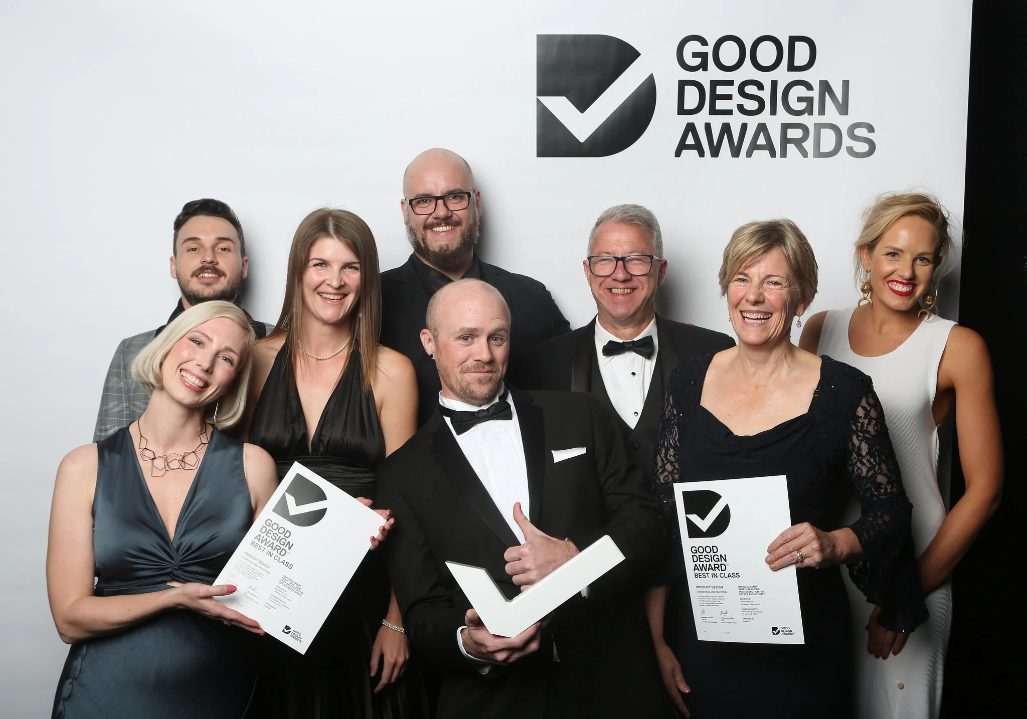 The Clandestine Design Group and RapidAIM Team excitedly accept the Best in Class Product Commercial and Industrial Category