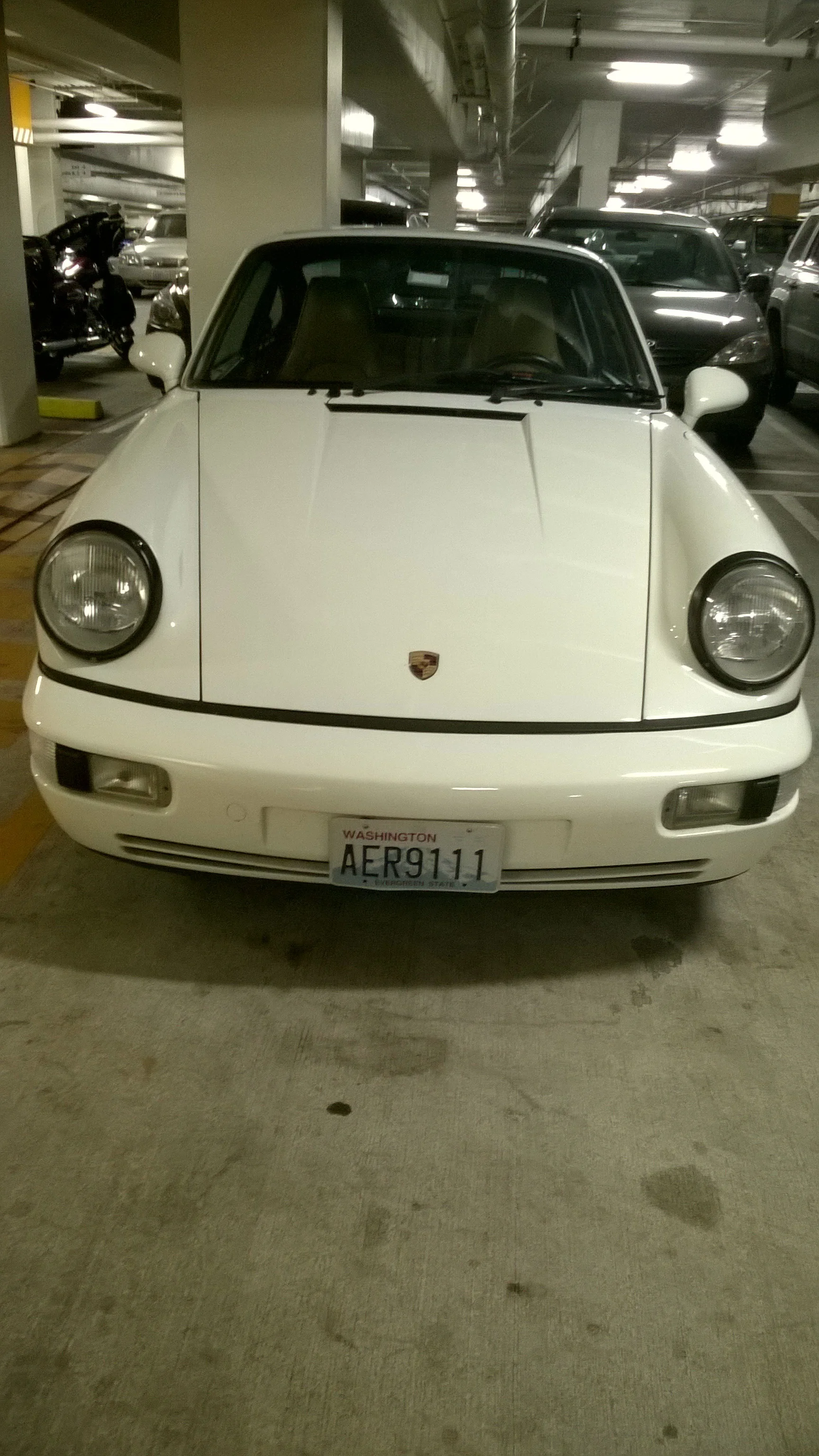 Apparently he loves his bugeye 911.