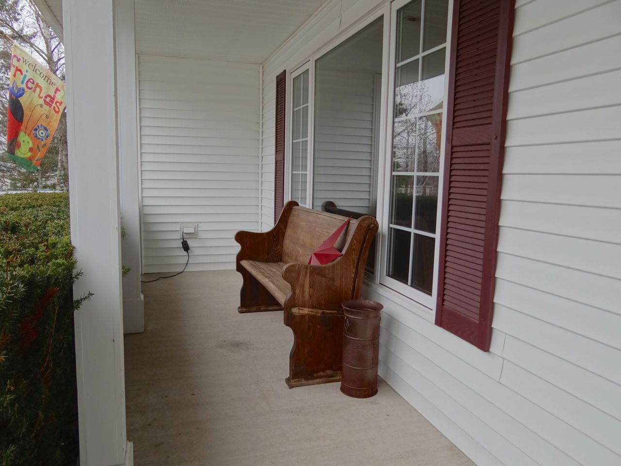 Covered front porch