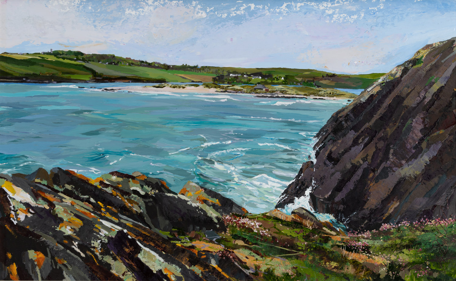Looking back to the Warren from the Cliff Walk, 60x78cm.jpg