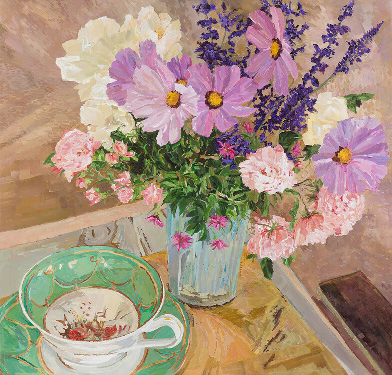 Tea and Cosmos