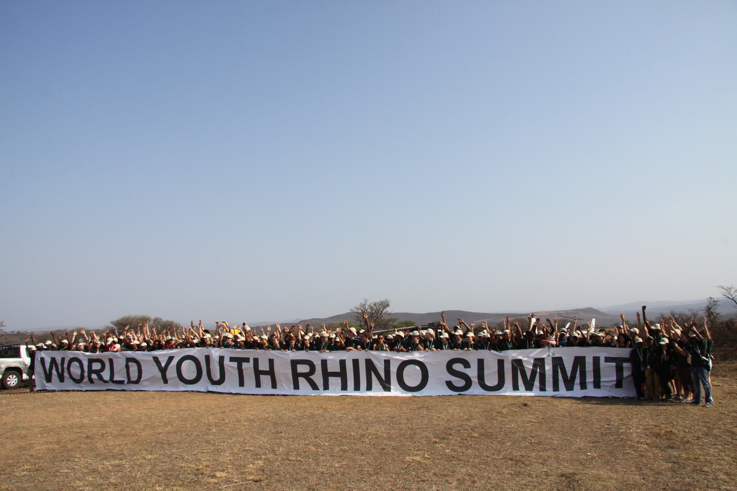 The first ever World Youth Rhino Summit at iMfolozi Game Reserve, KwaZulu-Natal, South Africa