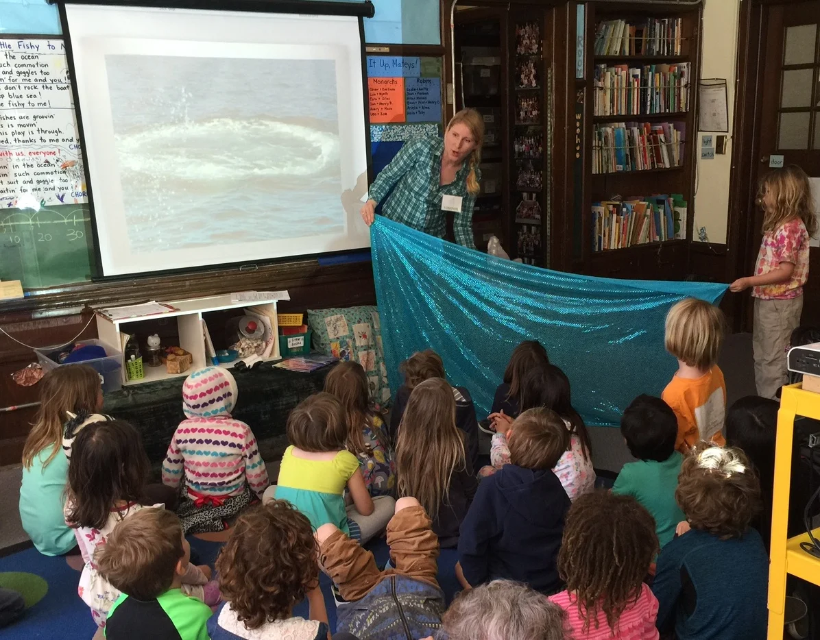 Book Reading and Whale Talk at the Aurora School in Oakland
