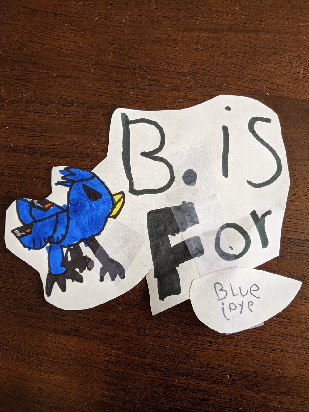 B is for Bluejay, by Julian