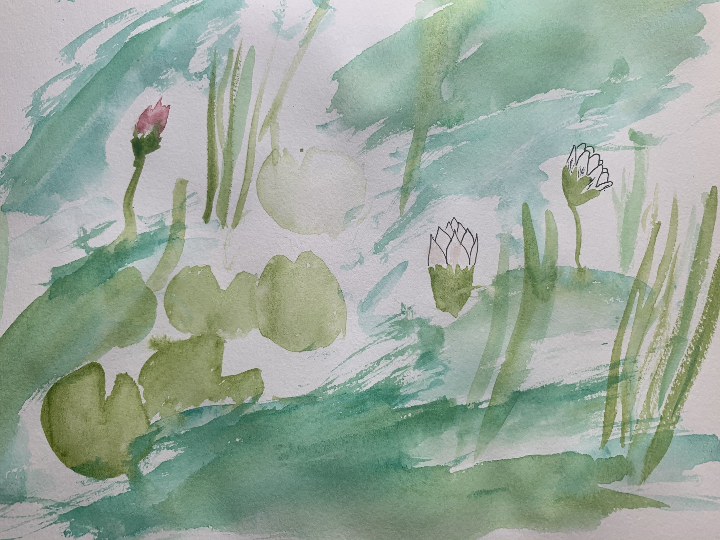 L is for Lily Pads, by Allegra
