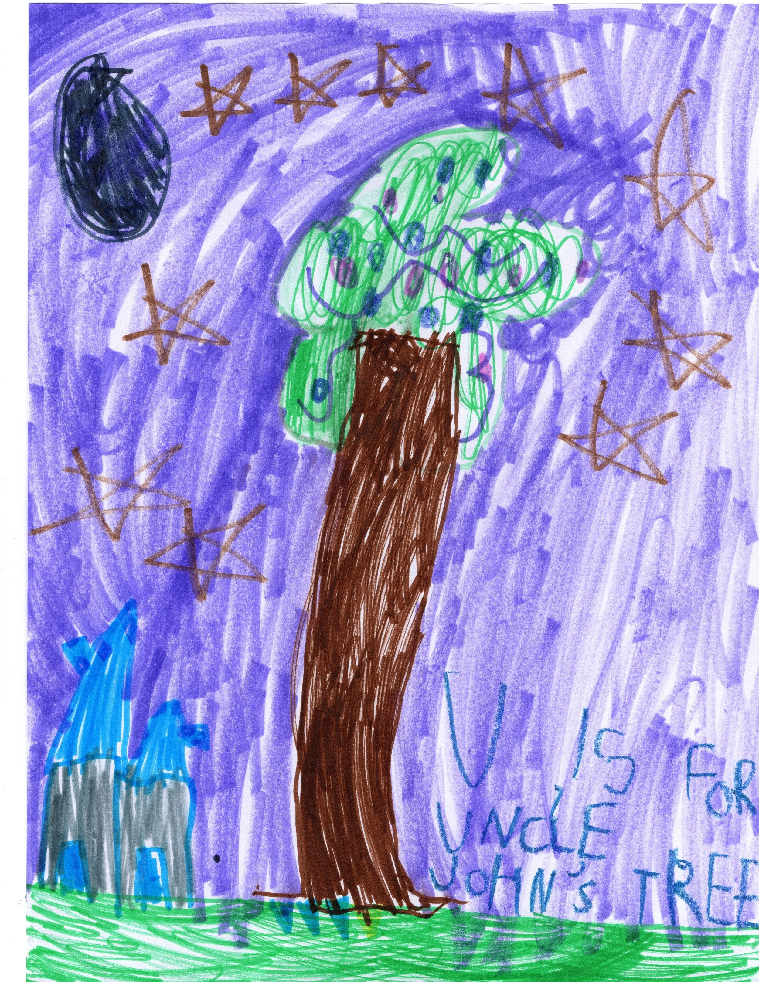 U is for Uncle John's Tree, by Abigail