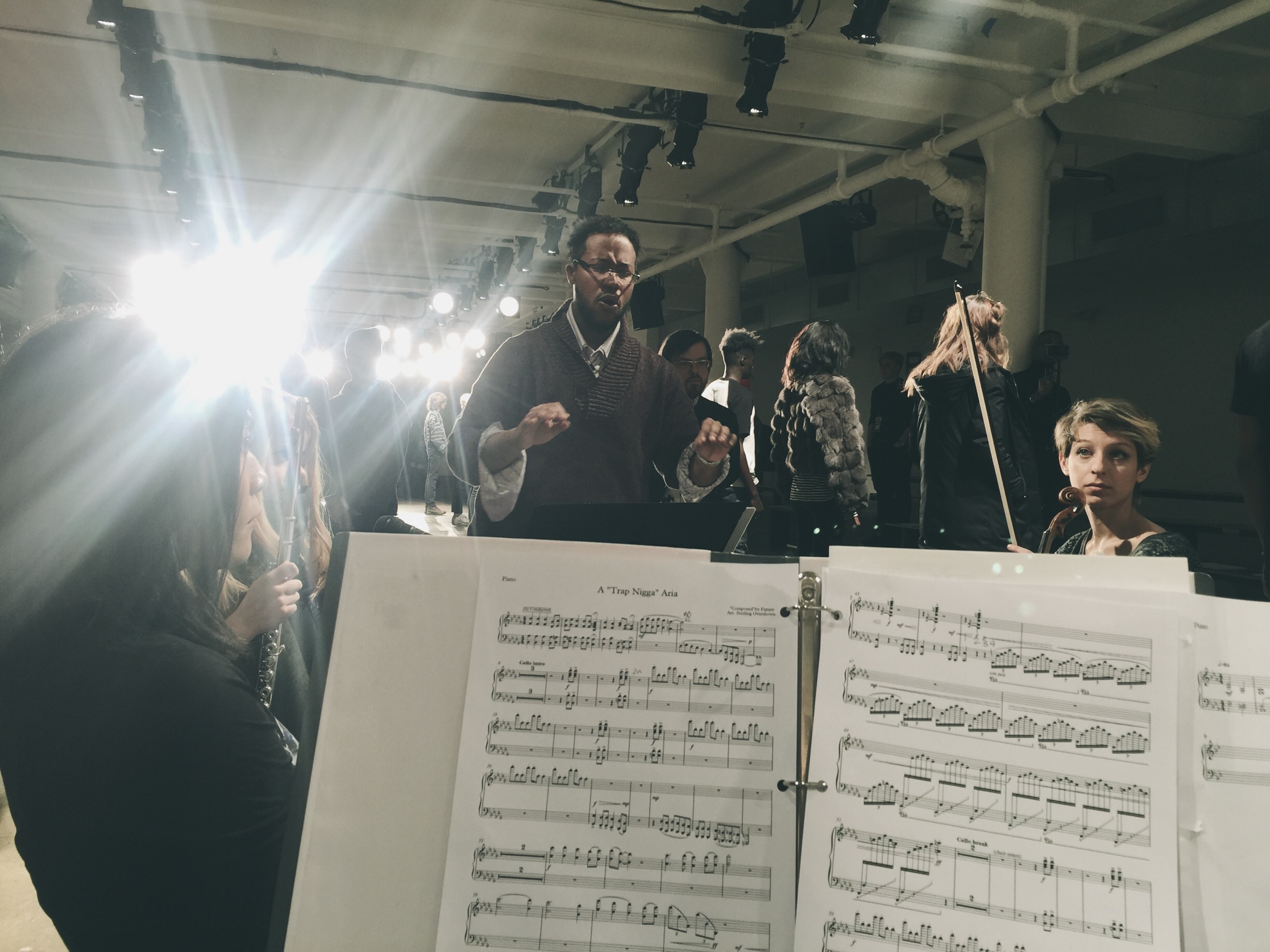 Sitzprobe, Sterling Overshown conducting