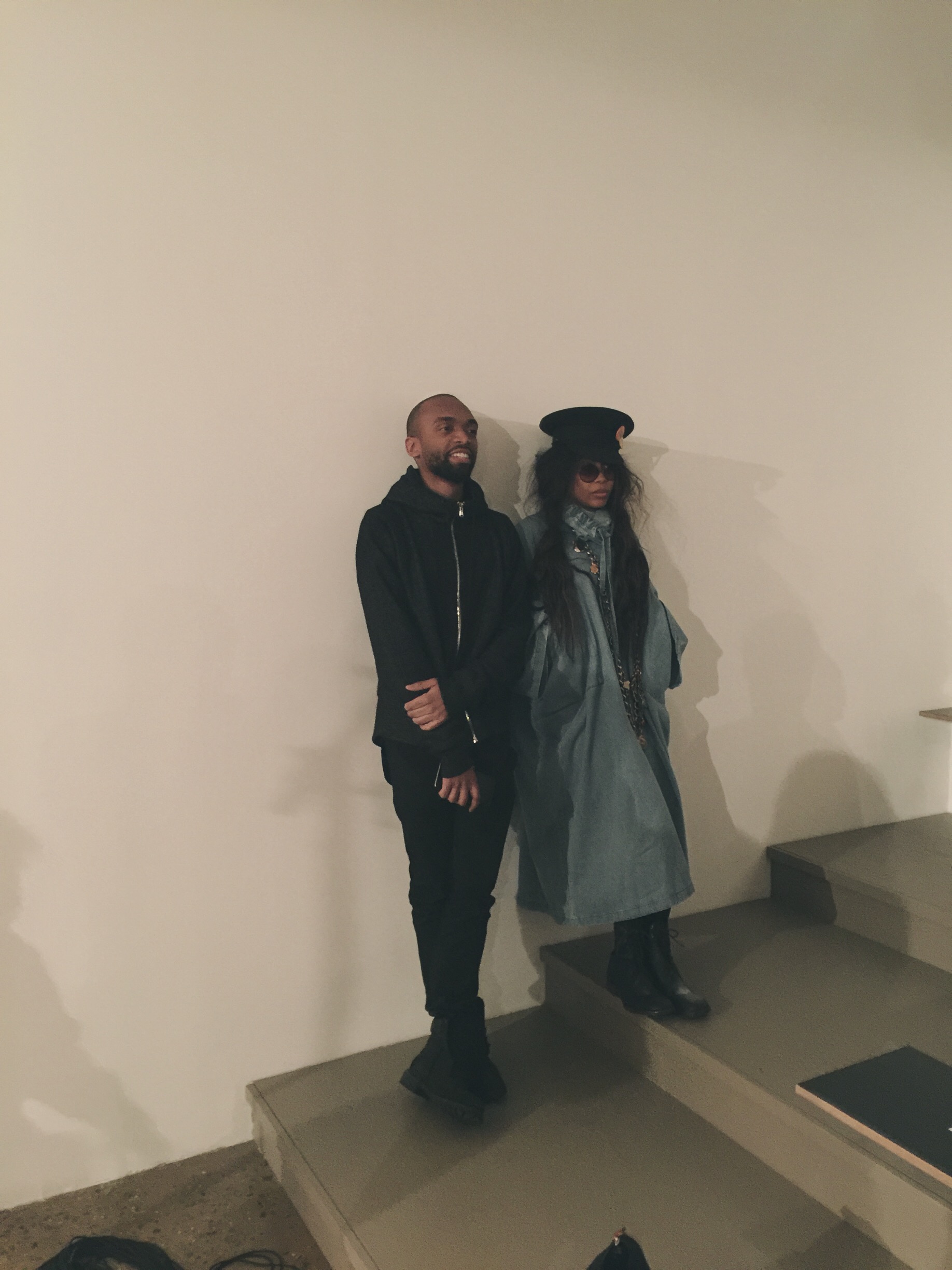 We were too shy to ask for a pic with Ms. Badu, so we got this one with her and Pyer Moss founder/designer Kirby Jean-Raymond